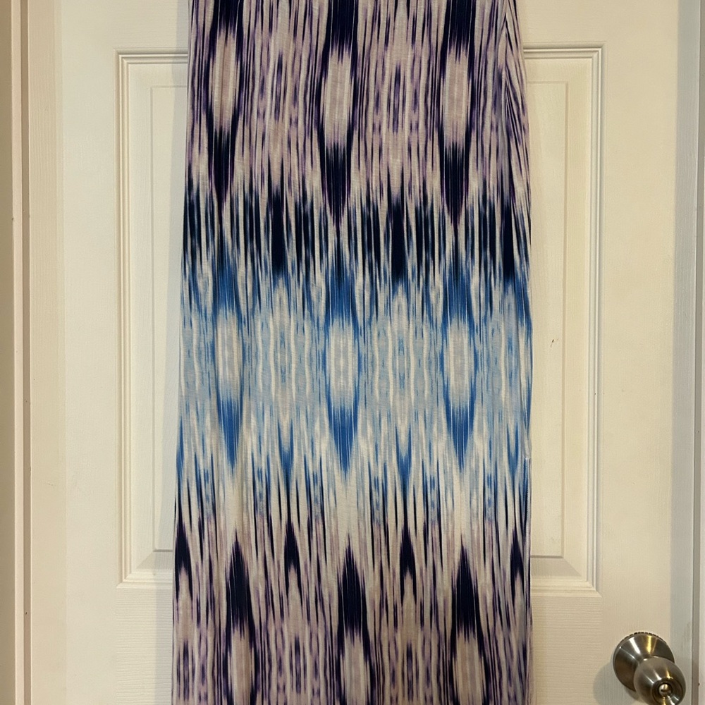 a.n.a Blue and Purple Maxi Skirt